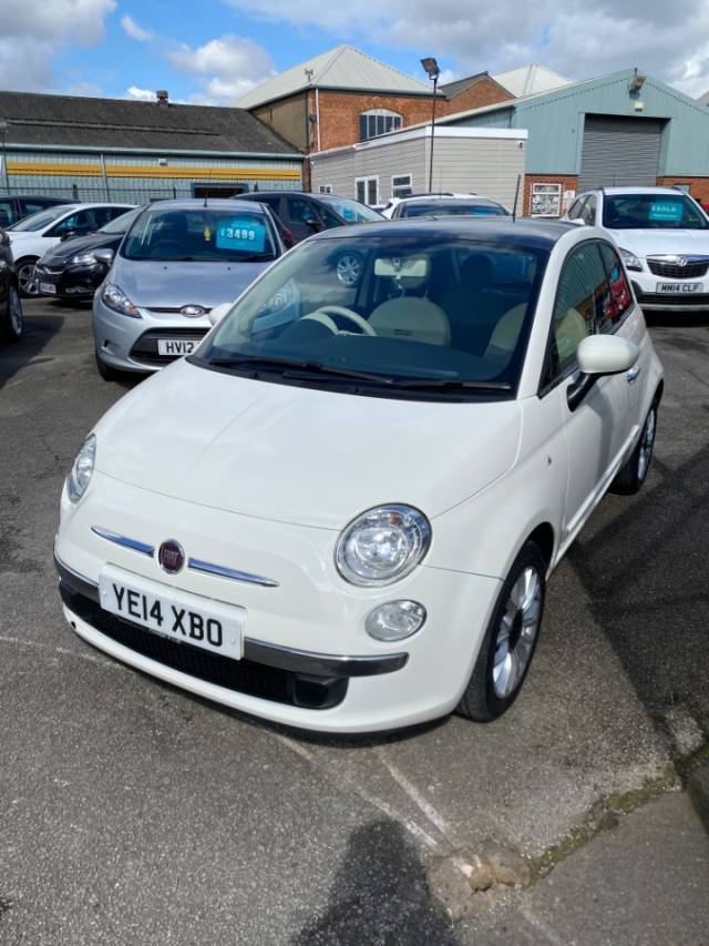 Fiat 500 1.2 Lounge 3dr [Start Stop] Petrol Manual Hatchback Petrol White